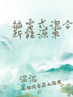 插电式混合动力新能源车