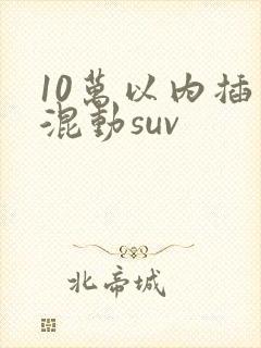10万以内插电混动suv