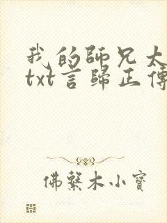 我的师兄太稳健txt言归正传