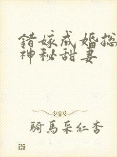 错嫁成婚总裁的神秘甜妻 错嫁成婚总裁的神秘甜妻