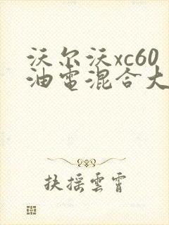 沃尔沃xc60油电混合大概多少钱