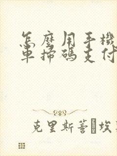 怎么用手机公交车扫码支付
