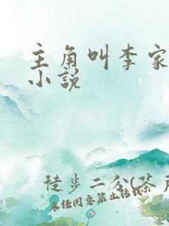 主角叫李家豪的小说