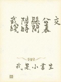 武陟县公交车路线时间表