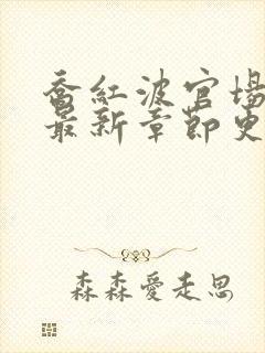乔红波官场小说最新章节更新时间 乔红波官场小说最新章节更新时间