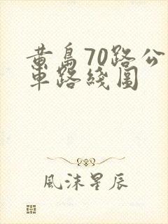 黄岛70路公交车路线图