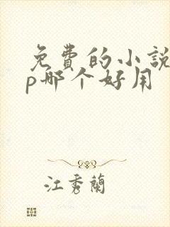 免费的小说app哪个好用