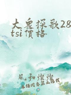 大众探歌280tsi价格