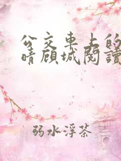 公交车上的诗请晴顾城阅读 公交车上的诗请晴顾城阅读