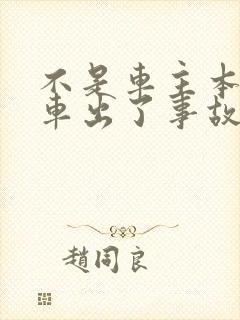 不是车主本人开车出了事故谁负责