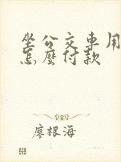 坐公交车用微信怎么付款