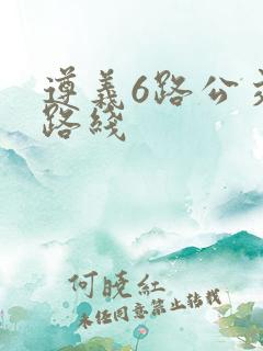 遵义6路公交车路线