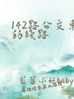 142路公交车的线路
