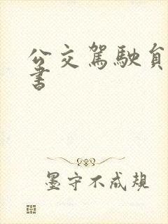 公交驾驶员保证书