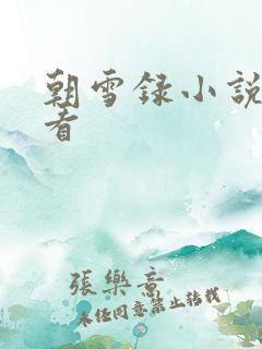 朝雪录小说全集看