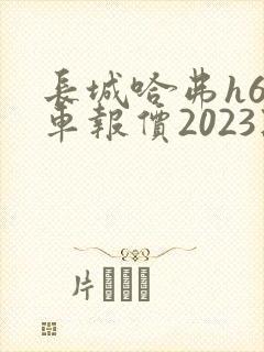 长城哈弗h6新车报价2023款油耗