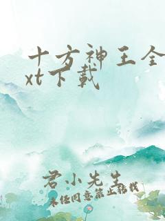 十方神王全本txt下载