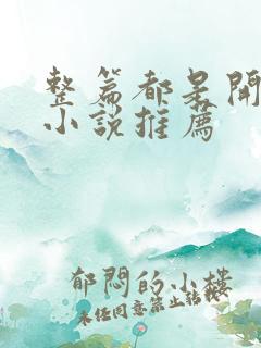 整篇都是开车的小说推荐