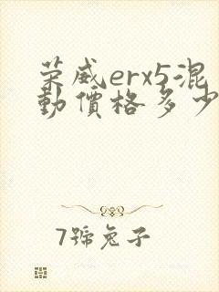 荣威erx5混动价格多少