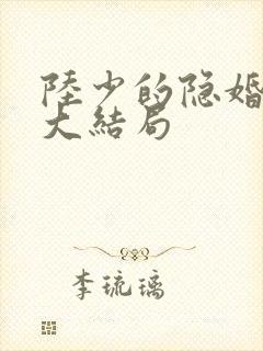 陆少的隐婚罪妻大结局