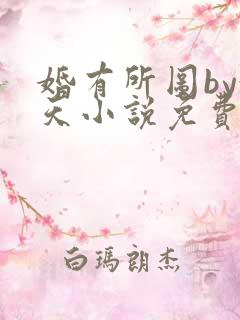 婚有所图by趁天小说免费阅读