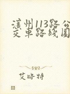 滨州113路公交车路线图
