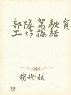 部队驾驶员个人工作总结