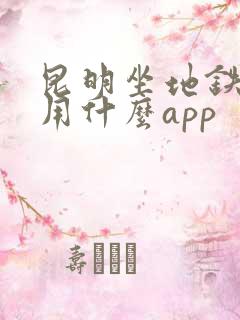 昆明坐地铁公交用什么app