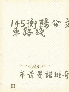 145衡阳公交车路线