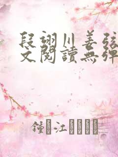 段翊川姜弦歌全文阅读无弹窗笔趣阁