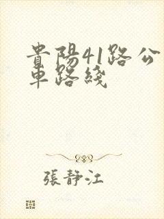 贵阳41路公交车路线