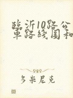 临沂10路公交车路线图和时间