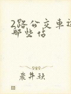 2路公交车途经哪些站