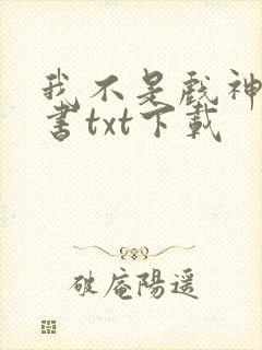 我不是戏神电子书txt下载