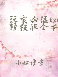 玩家凶猛txt精校版全本下载