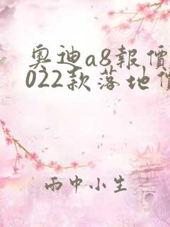奥迪a8报价2022款落地价