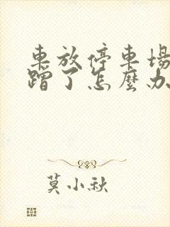 车放停车场被刮蹭了怎么办