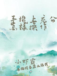 手机上充公交卡怎样操作