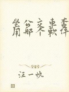坐公交车查线路用哪个软件