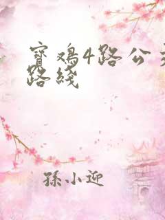 宝鸡4路公交车路线