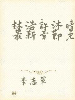 林浩许沐晴小说最新章节免费阅读全文