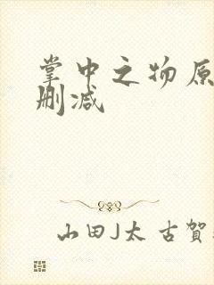 掌中之物原版无删减