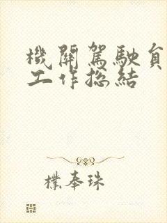 机关驾驶员个人工作总结