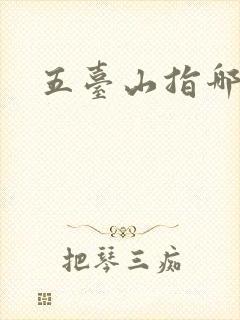 五台山指哪五台