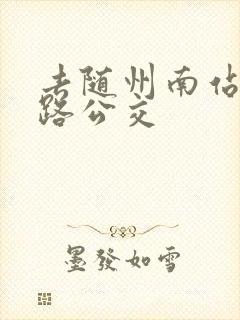 去随州南站坐几路公交