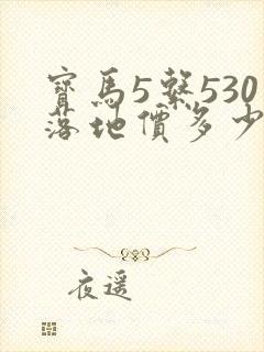 宝马5系530落地价多少