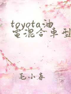 toyota油电混合车型有哪些