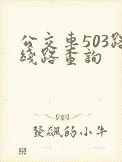 公交车503路线路查询