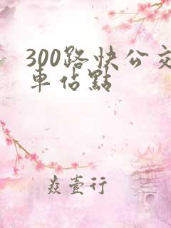 300路快公交车站点