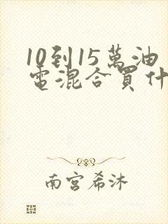 10到15万油电混合买什么车好 10到15万油电混合买什么车好